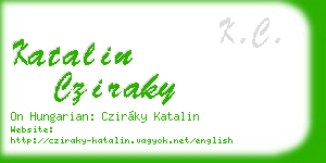 katalin cziraky business card